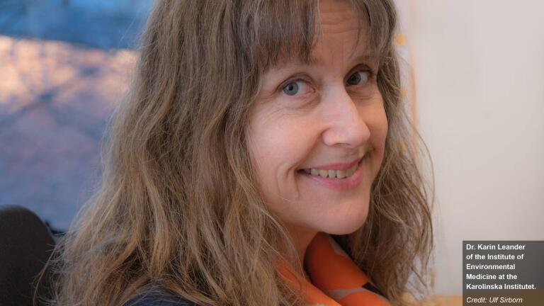 Dr. Karin Leander of the Institute of Environmental Medicine at the Karolinska Institutet. Credit: Ulf Sirborn