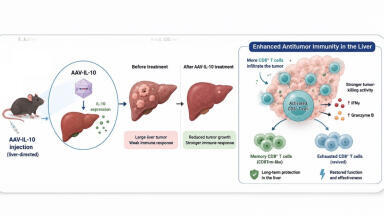 IL-10 gene therapy sparks lasting immune response against liver cancer