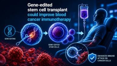 Gene-edited stem cell transplant could improve blood cancer immunotherapy