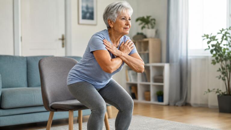 Simple chair-rise test may reveal risk of falls, injury or even death in older adults