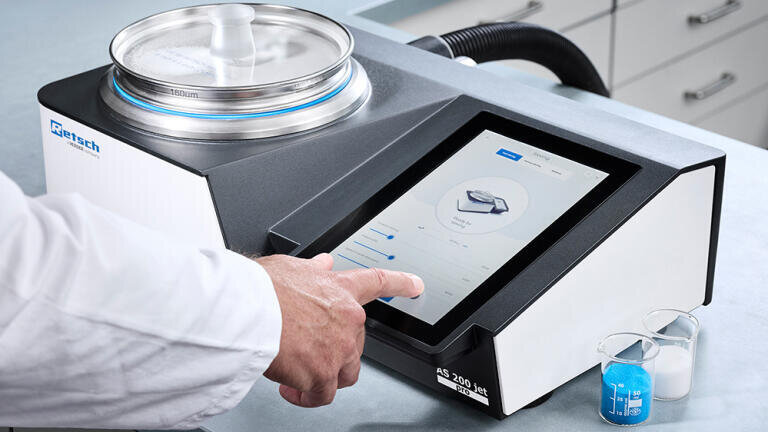 The first all-in-one air jet sieving machine: AS 200 jet pro