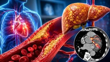 Fatty liver disease linked to higher burden of coronary plaques prone to rupture risk