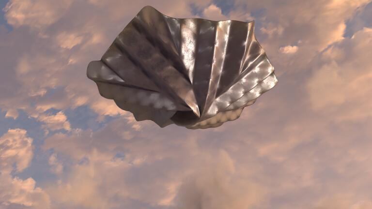 Pridwen Heat Shield Desecnt. Credit Space Forge