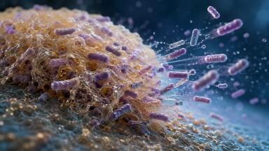 Bacterial biofilms eject cells like ‘escape pods’ in survival strategy