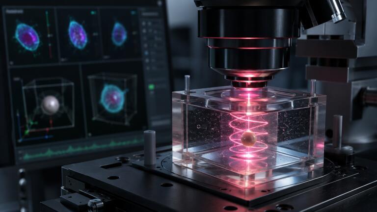 Laser-generated fluid vortices allow scientists to rotate microscopic objects