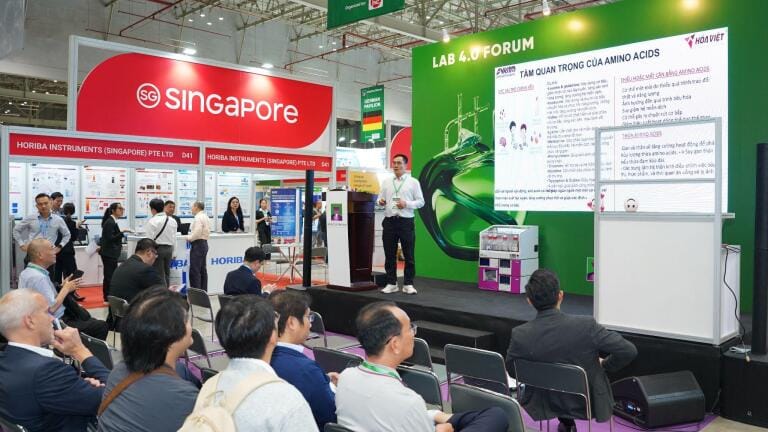 International experts share the latest scientific insights at analytica Vietnam. Credit: Messe München GmbH