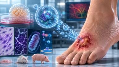 Stem cell vesicles reverse blood vessel ageing to speed diabetic wound healing