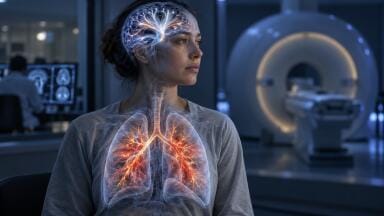 Severe type 2 asthma linked to subtle changes of structures within the brain