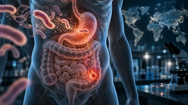 Helicobacter pylori may be linked to more than 20 per cent of bowel cancer cases