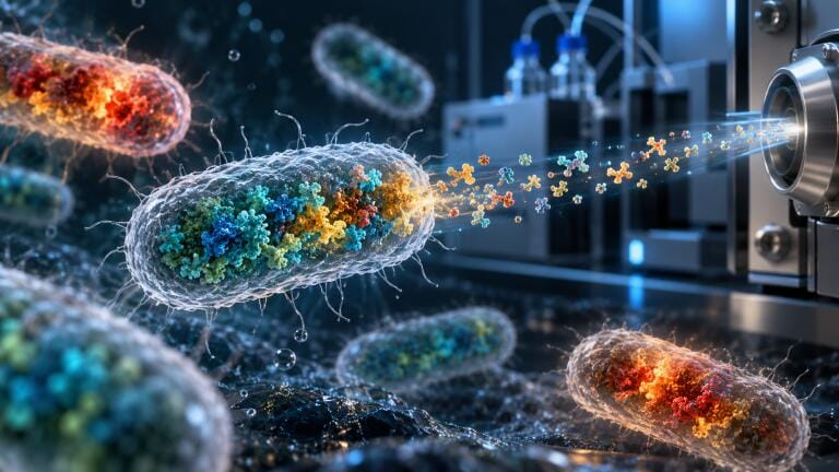 Single bacterial cell proteomics reveals variation in heat stress response