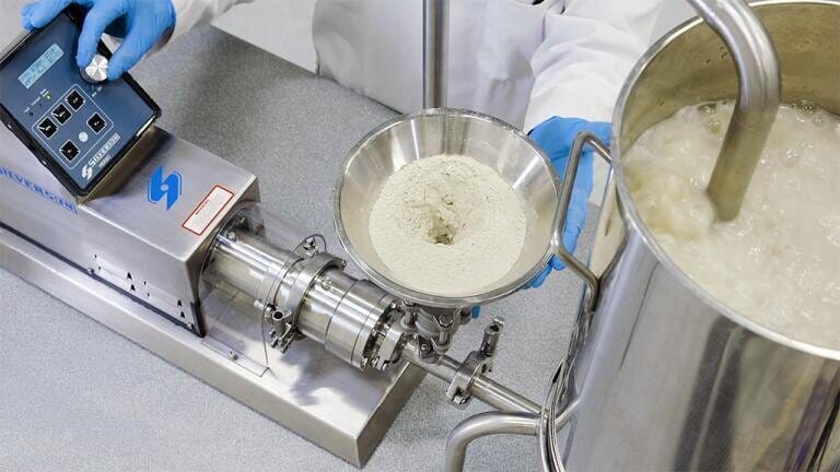 Various options available for In-Line mixing at Laboratory-scale from Silverson Machines