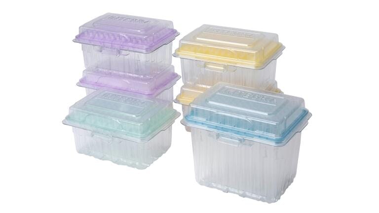 Pipette tip racks become more sustainable with translucent inserts and recycled PET