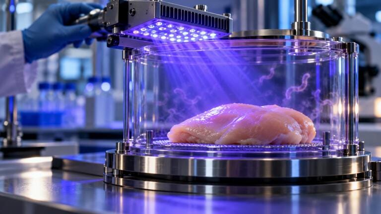Violet-blue light kills 64 Campylobacter strains commonly found on UK poultry