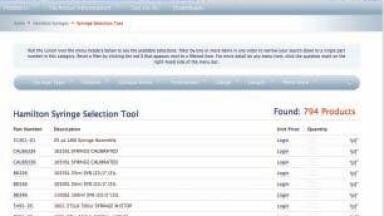 New Web Tool Streamlines Syringe Selection