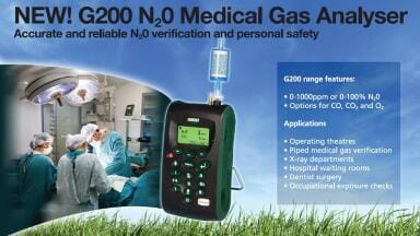 Patient & Occupational H&S focus with new portable N2O Analysers from Geotech