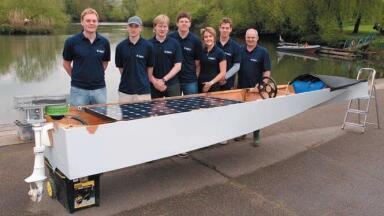 Solar-Electric Powered Boat on Course