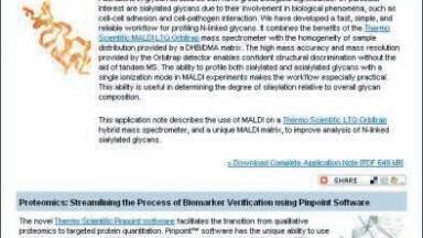 Thermo Fisher Scientific Reaches 50th-Issue Milestone of Mass Spectrometry e-Newsletter